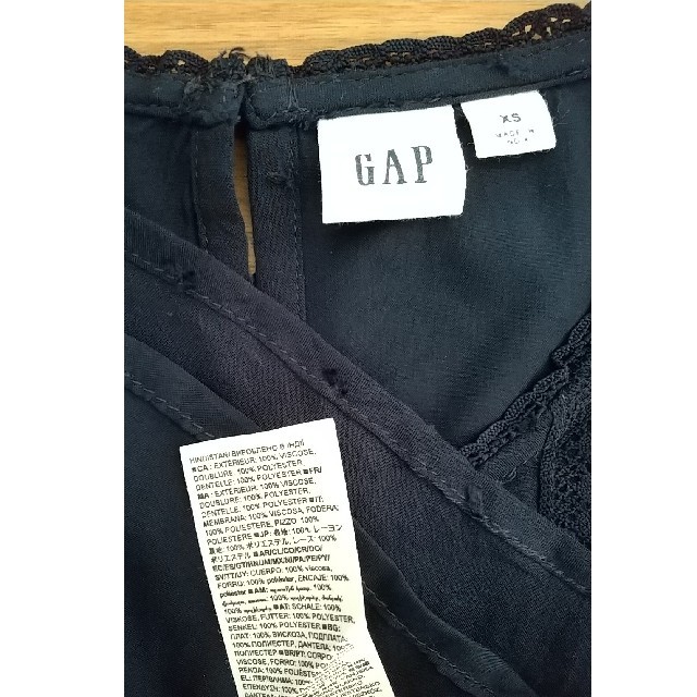 GAP(ギャップ)のほぼ未使用★GAPノースリーブブラウス 紺 レディースのトップス(シャツ/ブラウス(半袖/袖なし))の商品写真