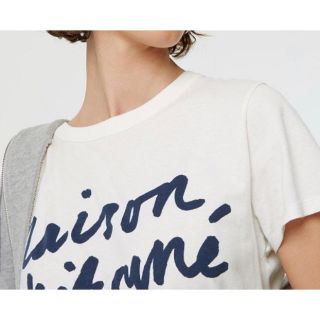 メゾンキツネ(MAISON KITSUNE')の新品 タグ付 メゾンキツネ MAISON KITSUNE ホワイト Tシャツ(Tシャツ(半袖/袖なし))