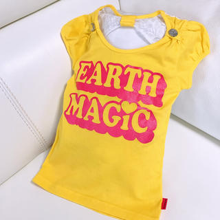 アースマジック(EARTHMAGIC)のEarthMagic 半袖Tシャツ　レース　120cm アースマジック(Tシャツ/カットソー)