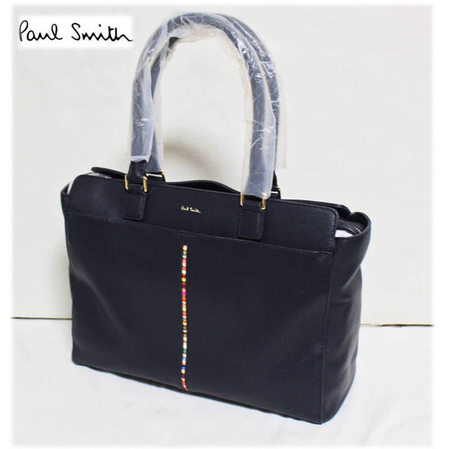 Paul Smith(ポールスミス)の 《ポールスミス》新品 牛革 トートバッグ ビジネスバッグ 男女兼用 マルチ柄  メンズのバッグ(トートバッグ)の商品写真