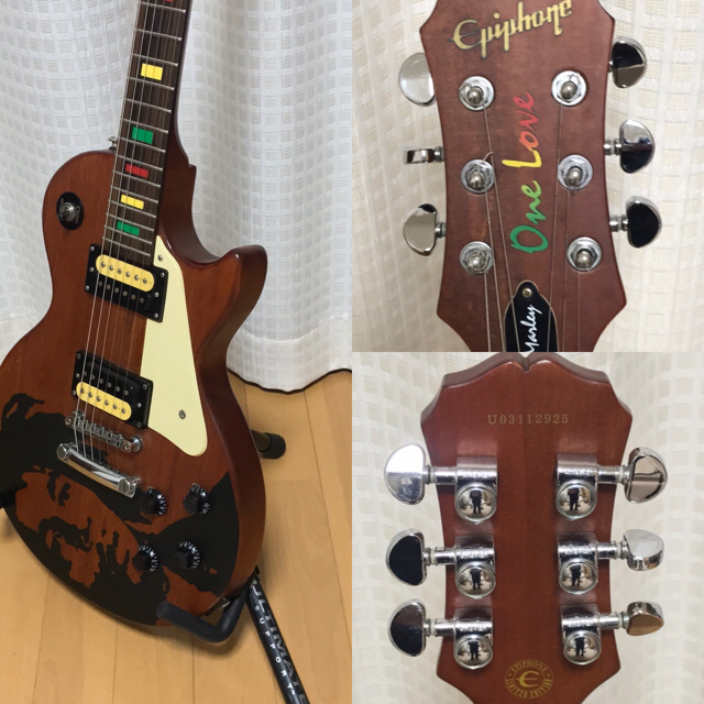 Epiphone(エピフォン)の　Epiphon レスポール　ボブマーリーモデル 楽器のギター(エレキギター)の商品写真