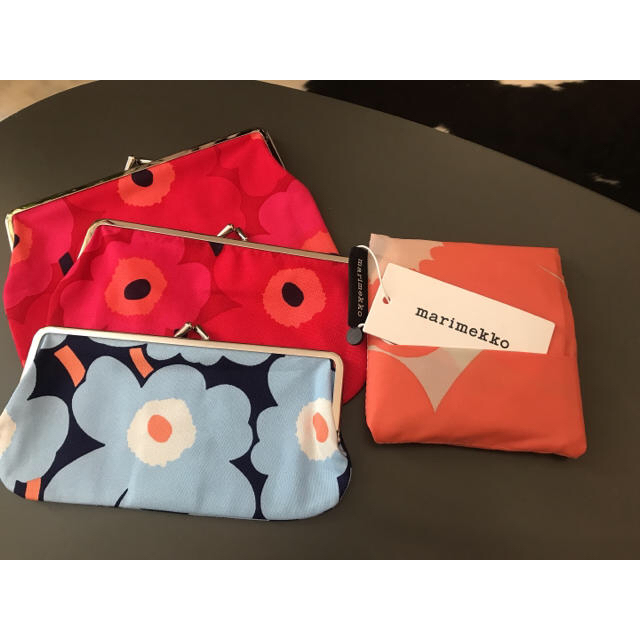 marimekko(マリメッコ)のMarimekko スマートバック コーラルピンク　ウニッコ レディースのバッグ(エコバッグ)の商品写真