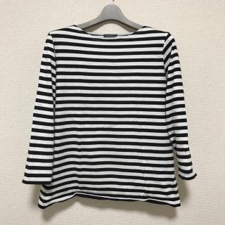 マリメッコ(marimekko)のマリメッコ  ボーダー7分丈トップス(カットソー(長袖/七分))