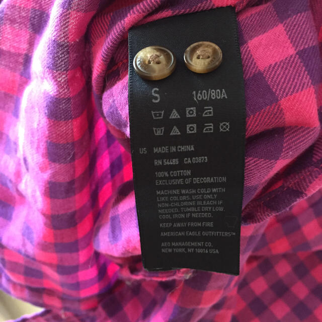 American Eagle(アメリカンイーグル)のアメリカンイーグル チェックシャツ レディースのトップス(シャツ/ブラウス(長袖/七分))の商品写真