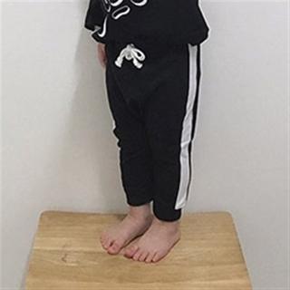 韓国子供服 サイドライン入りスポーティサルエルパンツ(パンツ/スパッツ)