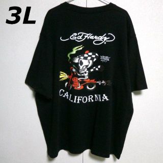 エドハーディー(Ed Hardy)のED HARDY　新品　３Ｌ　エドハーディー　黒　ドクロ　　大きいサイズ(Tシャツ/カットソー(半袖/袖なし))