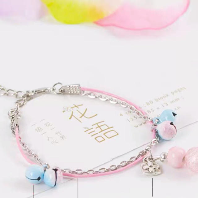 ブレスレットピンク レディースのアクセサリー(ブレスレット/バングル)の商品写真