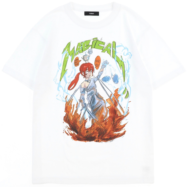 Nubian×Jun Inagawa MAGICAL TEE 白　XL 送料込