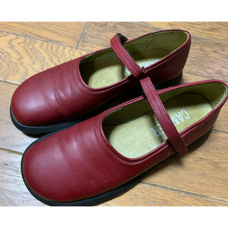 カンペール(CAMPER)のカンペール(Camper) バレイシューズ　サイズ39 ワインレッド色(ローファー/革靴)