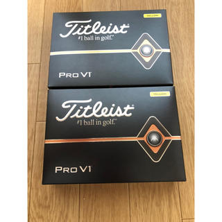 タイトリスト(Titleist)のTitleist PRO V1 ローナンバー イエロー 2ダースセット(その他)