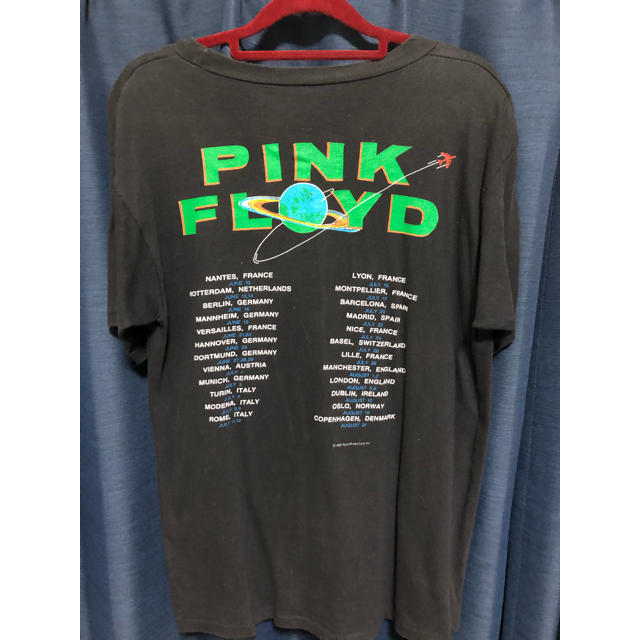 80s PINK FLOYD World tour tee コピーライト付 黒