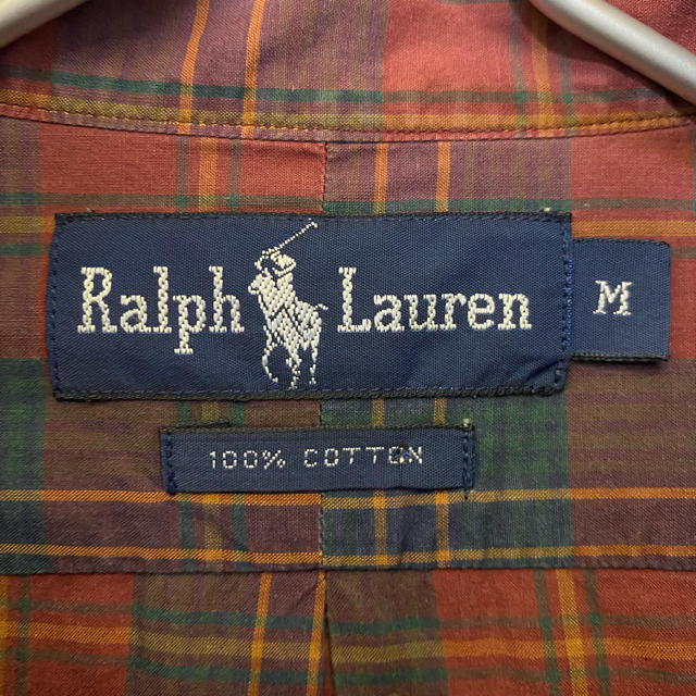 Ralph Lauren(ラルフローレン)の90s ラルフローレン　長袖シャツ　ワンポイント　チェック　ポロラルフローレン メンズのトップス(シャツ)の商品写真