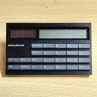 アマダナ(amadana)のアマダナ カードタイプ計算機 ブラック(オフィス用品一般)