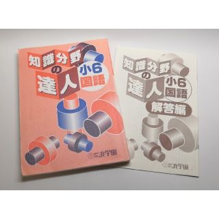 知識分野の達人　小6国語　浜学園(語学/参考書)