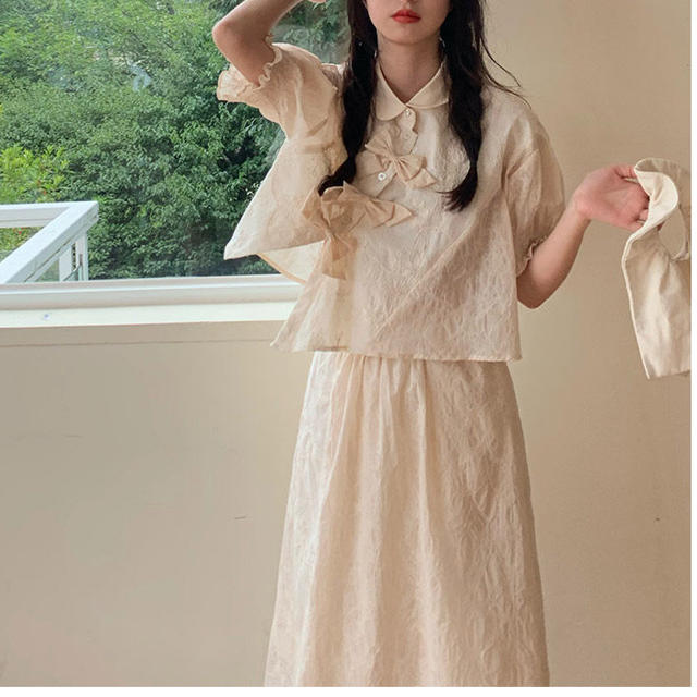 はコメント COMME リボン レース セットアップの通販 by momoko's shop