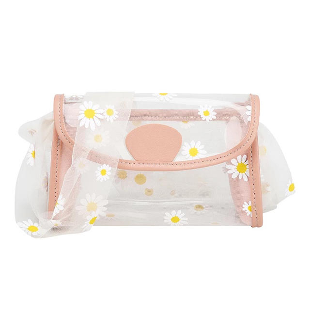 【新品未使用】オーガンジー デイジー バッグ ピンク レディースのバッグ(ショルダーバッグ)の商品写真