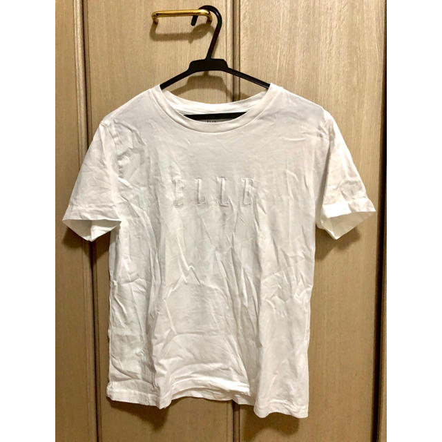 GU(ジーユー)のGU ELLE Tシャツ レディースのトップス(Tシャツ(半袖/袖なし))の商品写真