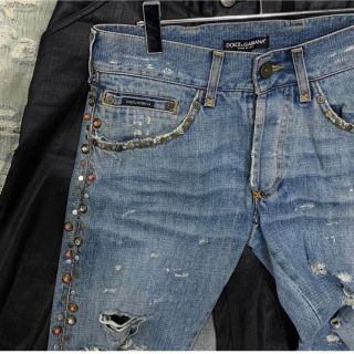ドルチェ&ガッバーナ(DOLCE&GABBANA) スタッズ デニム/ジーンズ(メンズ