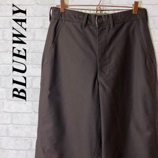 ブルーウェイ(BLUE WAY)の☆美品☆ BLUE WAY ブルーウェイ トラウザーパンツ 厚手 日本製/W30(ワークパンツ/カーゴパンツ)