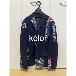 kolor 　ノッチドラベル　プリント切替ジャケット