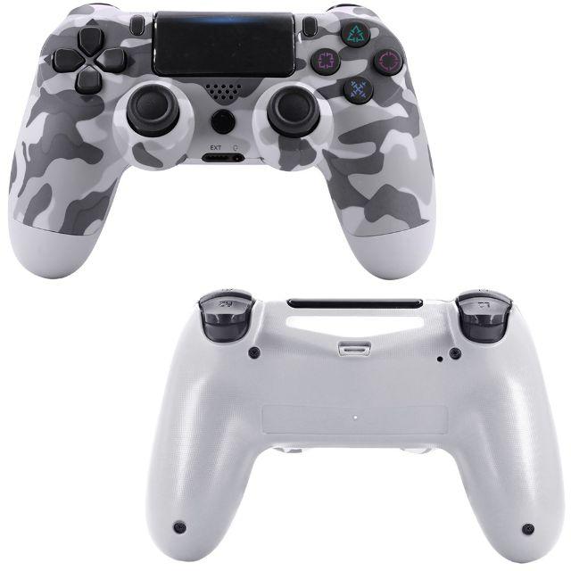 2020年版 PS4 ワイヤレスコントローラー 迷彩 グレー 互換品