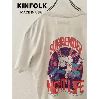 ジャーナルスタンダード(JOURNAL STANDARD)の【タグ付き新品】 KINFOLK プリント Tシャツ / Lサイズ(Tシャツ/カットソー(半袖/袖なし))