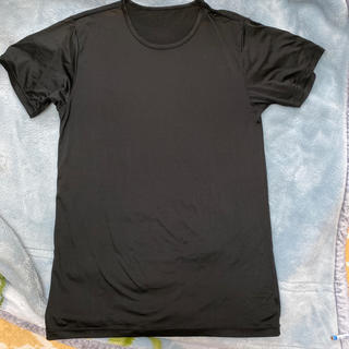 ユニクロ(UNIQLO)のユニクロ　メンズ　エアリズム　黒Tシャツ　L(Tシャツ/カットソー(半袖/袖なし))
