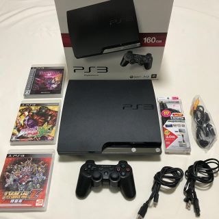 プレイステーション3(PlayStation3)の中古SONY PlayStation3 本体 CECH-2500A ソフト3本付(家庭用ゲーム機本体)