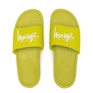 黄色　イエロー　STUSSY × NIKE BENASSI 27cm