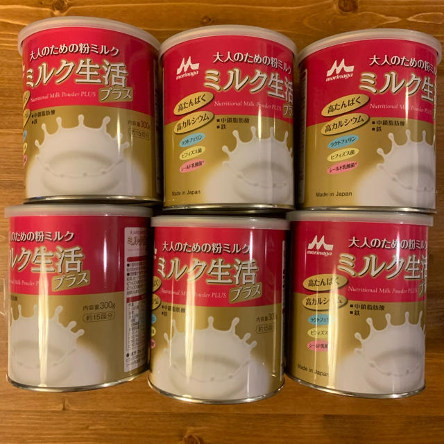 ミルク生活プラス(300g) 6缶セット食品/飲料/酒