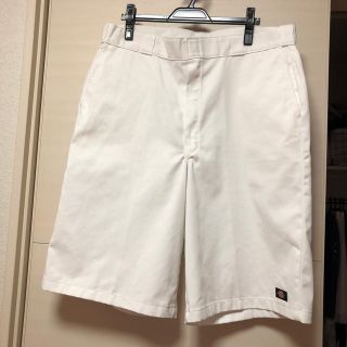 ディッキーズ(Dickies)のDickiesハーフパンツホワイト38【大きいサイズ】(ショートパンツ)