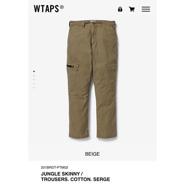 wtaps JUNGLE SKINNY / TROUSERS. COTTON.のサムネイル