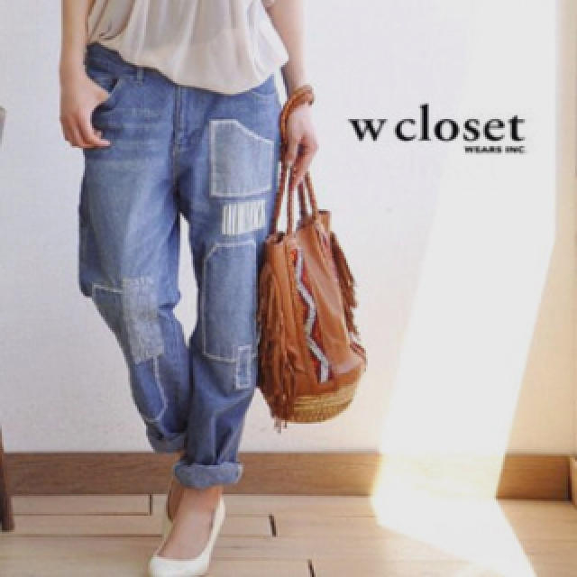 w closet(ダブルクローゼット)のw closet♡パッチワークデニム レディースのパンツ(デニム/ジーンズ)の商品写真