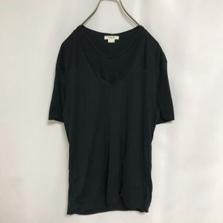 ヘルムートラング(HELMUT LANG)のTシャツ　ヘルムートラング　カットソー　黒　メンズ　HELMUT LANG(Tシャツ/カットソー(半袖/袖なし))