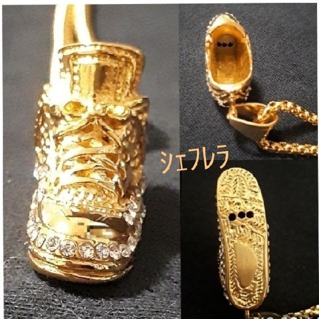 AVALANCHE(アヴァランチ)のスニーカーデザイン　ゴールドカラーネックレス　gold メンズのアクセサリー(ネックレス)の商品写真