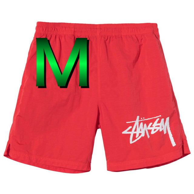 M】STUSSY NIKE WATER SHORT red - ショートパンツ