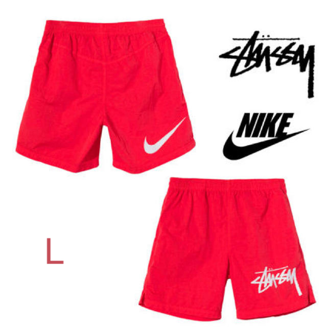 水着/浴衣stussy nike water short ハバネロレッド 赤