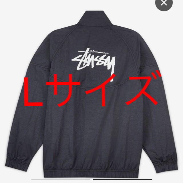 新品 黒L stussy × nike windrunner