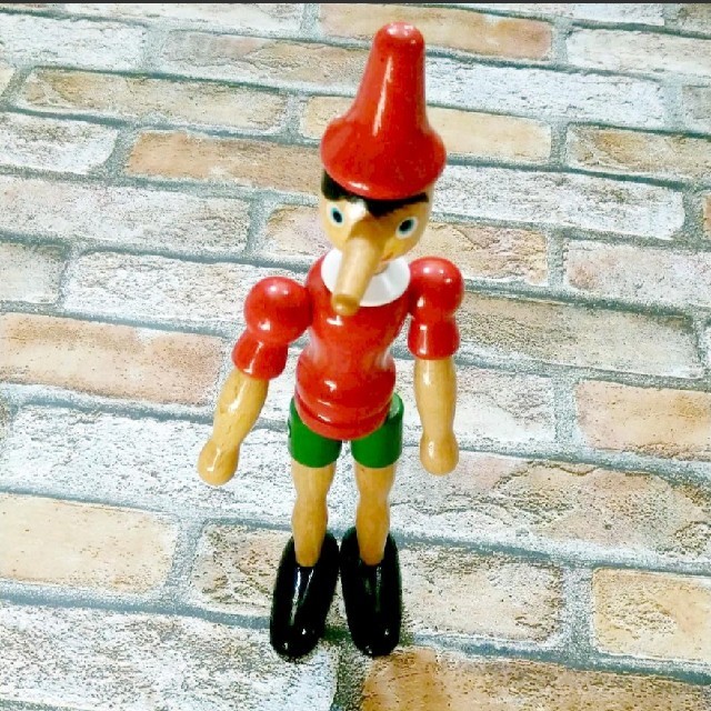 ピノキオ人形 イタリア製 木彫り アンティーク 通販