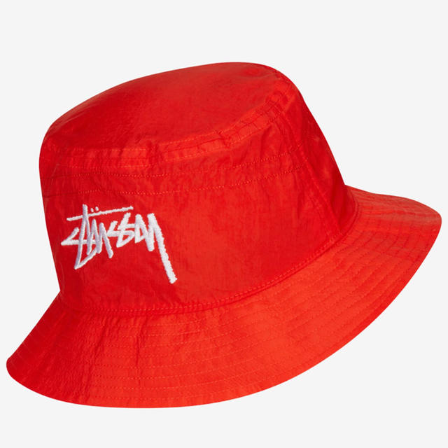 RED STÜSSY NIKE BUCKET HAT