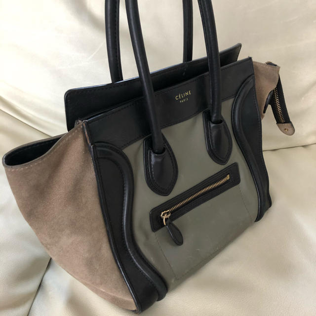CELINE セリーヌ ラゲージ マイクロショッパー ハンドバッグ USED