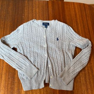 ポロラルフローレン(POLO RALPH LAUREN)のラルフローレン　キッズ　ライトグレーカーディガン(カーディガン)