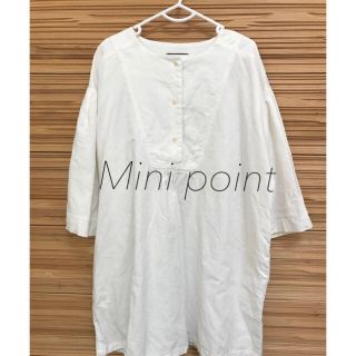 美品☆MINI POINT チュニックワンピース シャツワンピース(ワンピース)