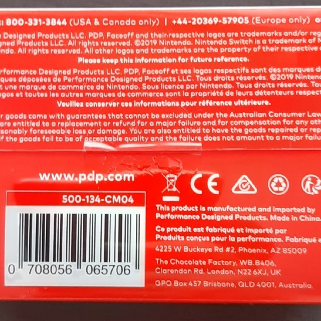 PDP Nintendo Switch コントローラー    Red Como エンタメ/ホビーのゲームソフト/ゲーム機本体(家庭用ゲーム機本体)の商品写真