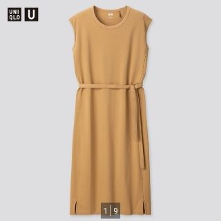 ユニクロ(UNIQLO)のユニクロ　UNIQLO　クルーネックワンピース(ノースリーブ)+(ロングワンピース/マキシワンピース)