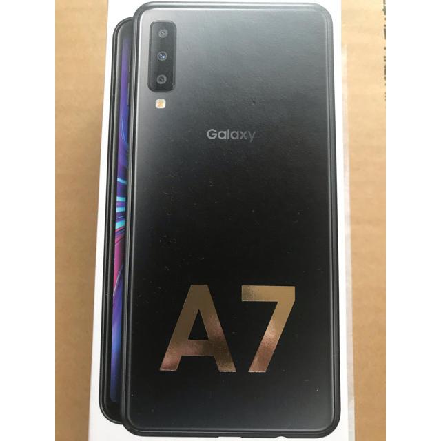 【新品未開封】Sumsung Galaxy A7 本体 ブラック