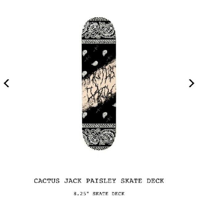 スポーツ/アウトドアTRAVIS CACTUS JACK PAISLEY SKATE DECK