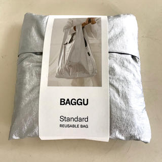 baggu メタリック　シルバー　スタンダード(エコバッグ)