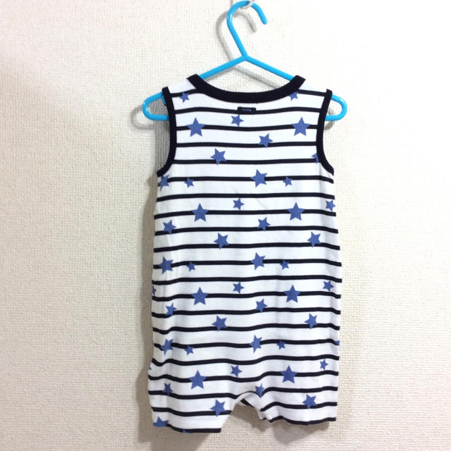 babyGAP(ベビーギャップ)のGap 80cm ノースリーブロンパース(ba80-12) キッズ/ベビー/マタニティのベビー服(~85cm)(ロンパース)の商品写真