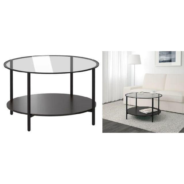 IKEA(イケア)のIKEA イケア VITTSJO テーブル リバーシブル ブラック ブラウン インテリア/住まい/日用品の机/テーブル(コーヒーテーブル/サイドテーブル)の商品写真